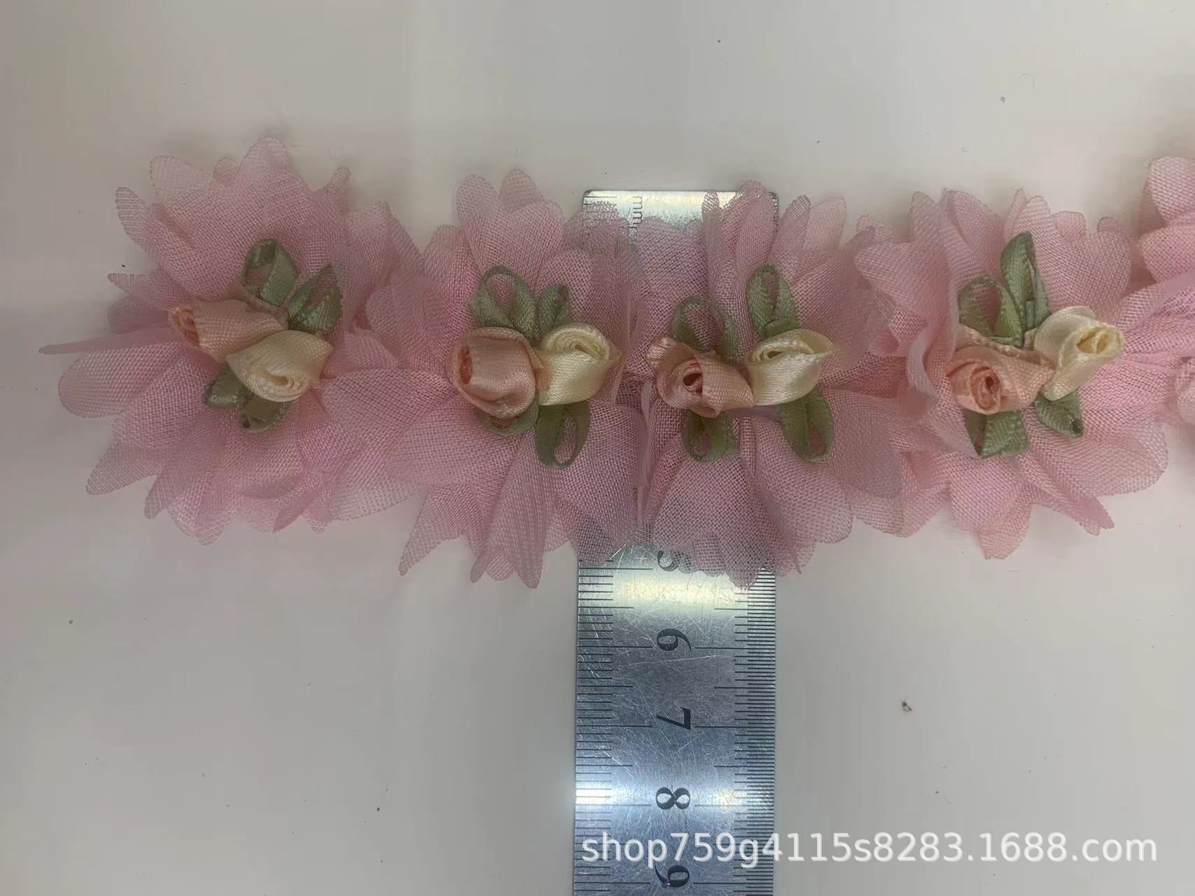 Wholesale 5CM 3D Chiffon Flower Lace Clothing Accessories for Handmade DIY