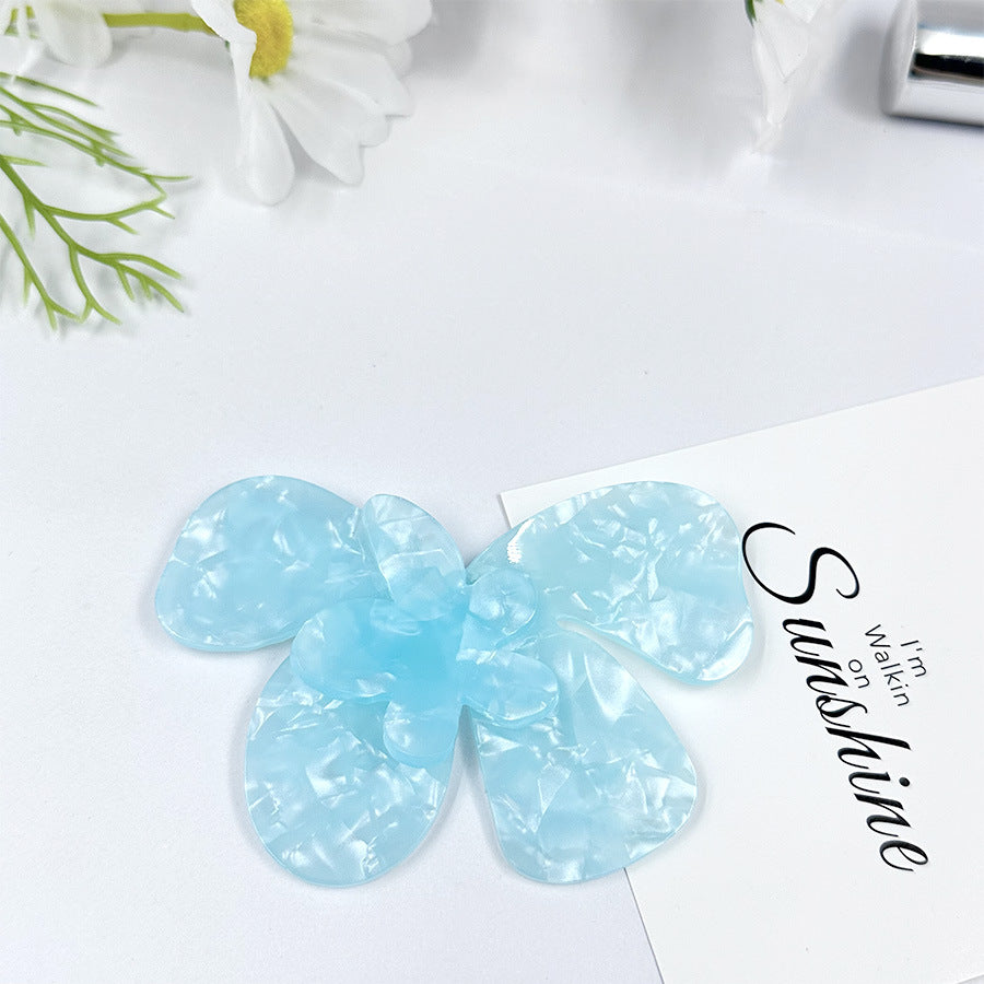 Wholesale 10pcs 8cm Loose Powder Acetate Sheet Large Flower Acrylic DIY Patch Accessories