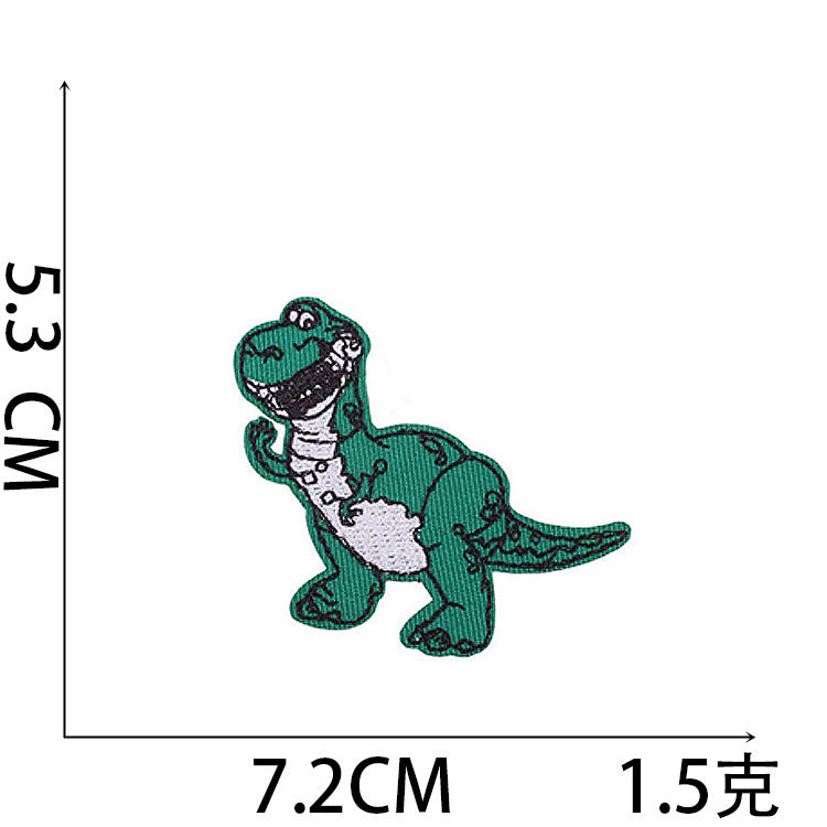 Wholesale Cute Dinosaur Embroidered Patches For Kids Clothing Iron On DIY Fashion Accessory