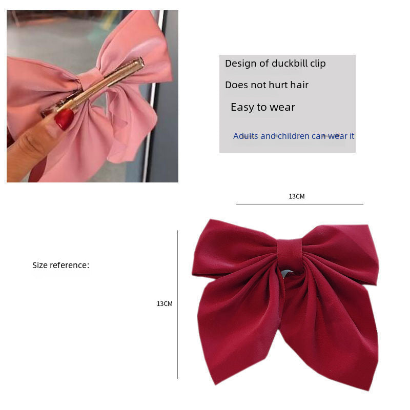 Wholesale Wholesale solid color temperament college style bow hairpin