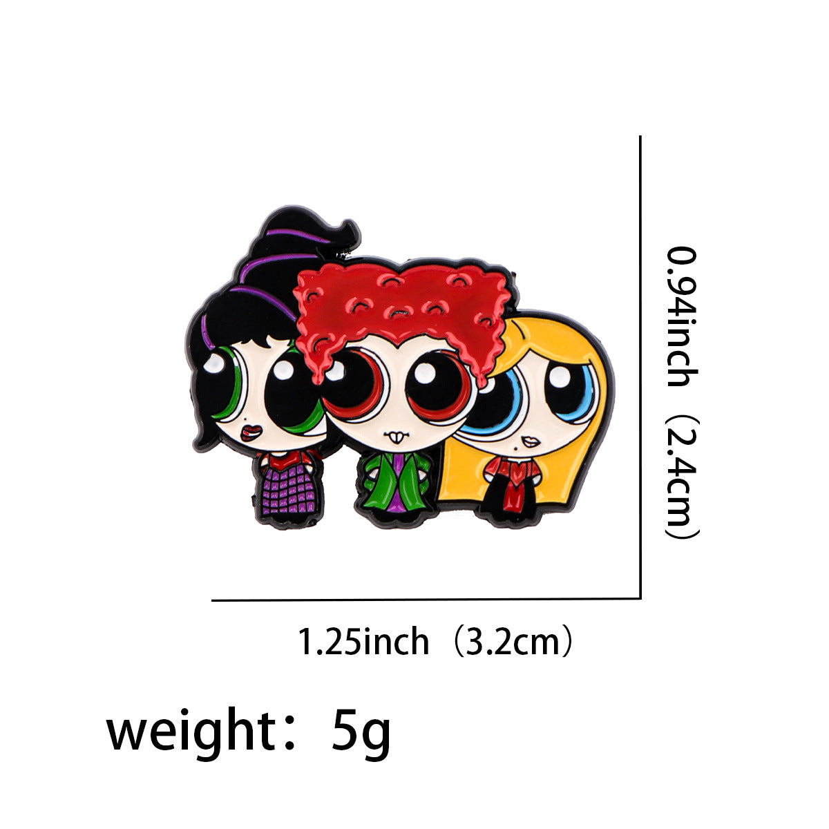 Wholesale Cute cartoon girl  brooch cartoon metal badge