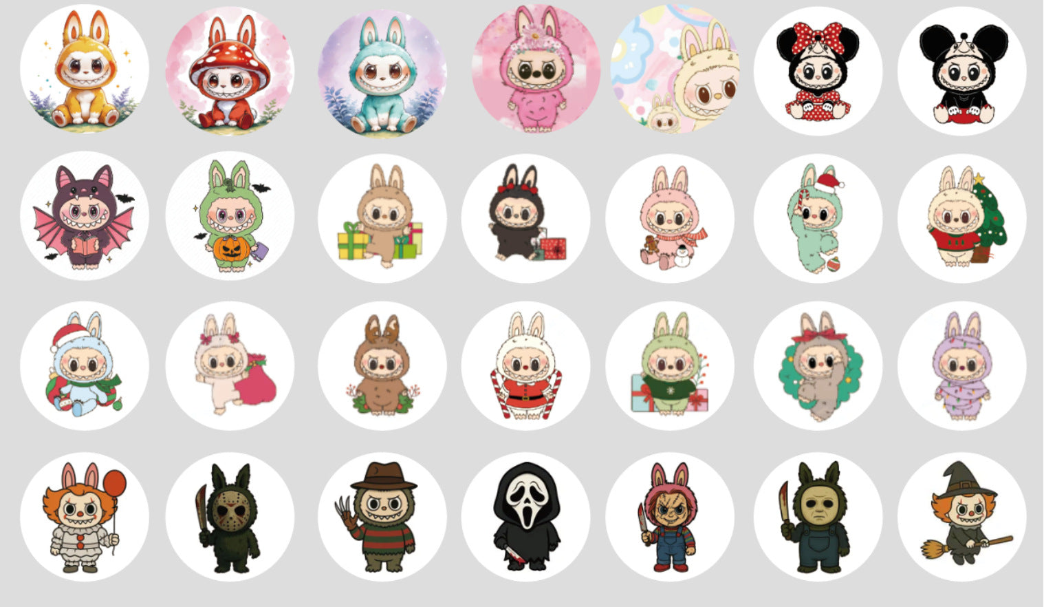 Wholesale 30pcs Luminous printed silicone beads DIY Accessories