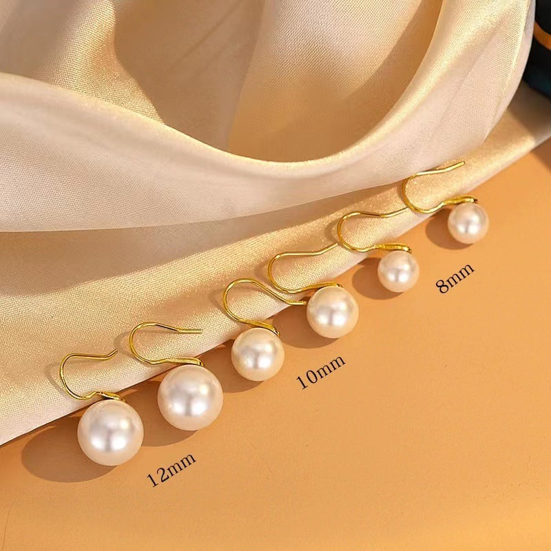 Wholesale Simple Retro Silver Gold Plated Earrings