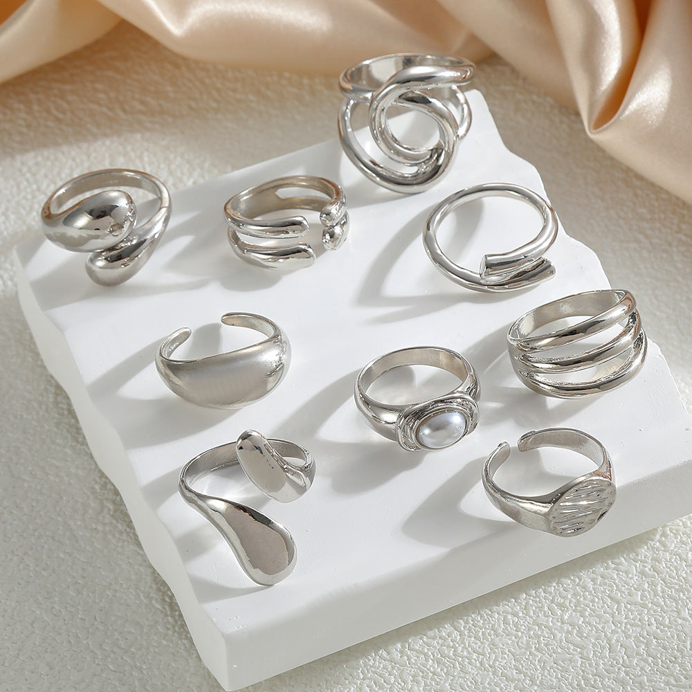 Wholesale Alloy open ring women's French retro ring