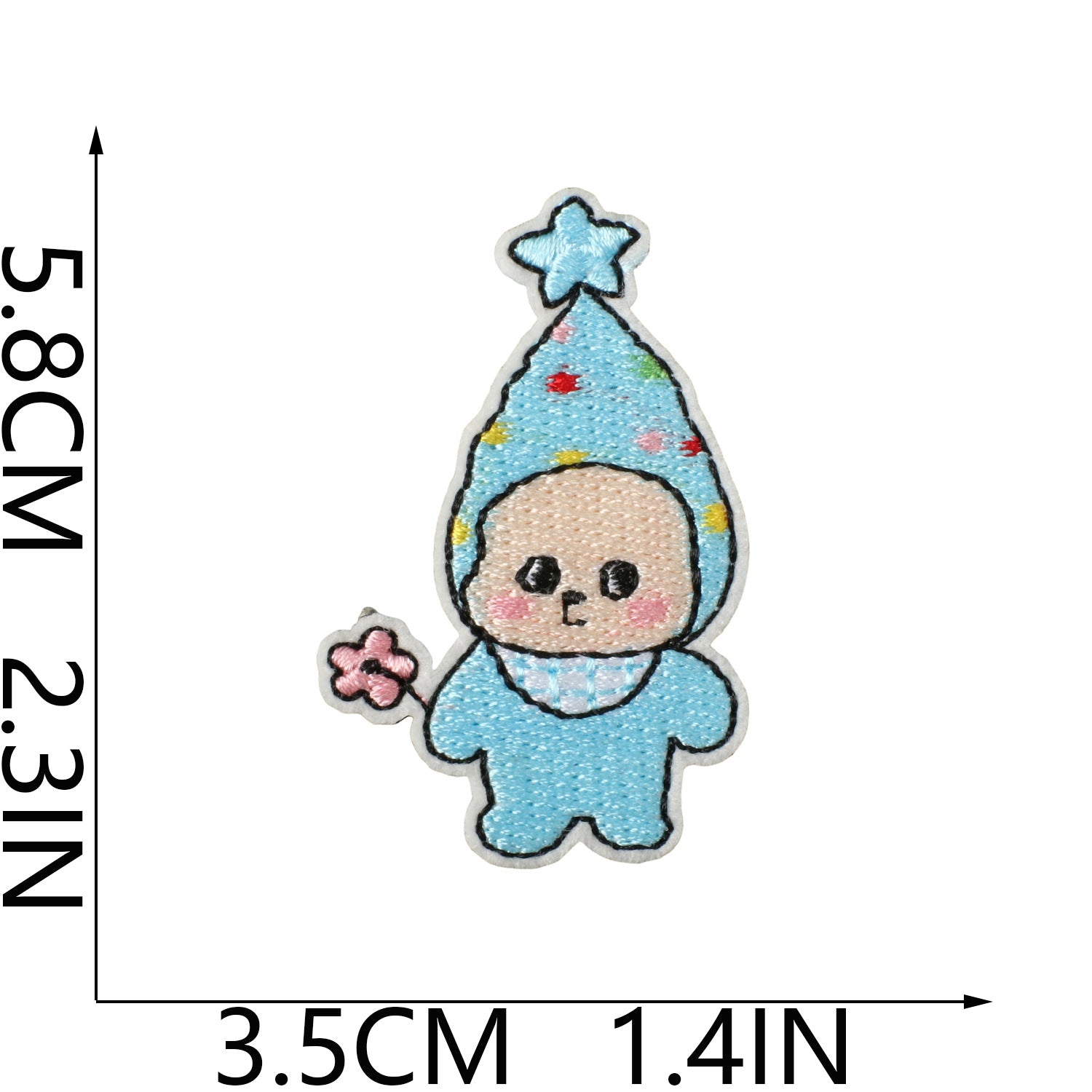 Wholesale Polyester Thread Embroidered Patch Cute Star People Bear Design Iron On DIY Decorative Accent For Clothing Bags Gift And Resale OLY Exclusive