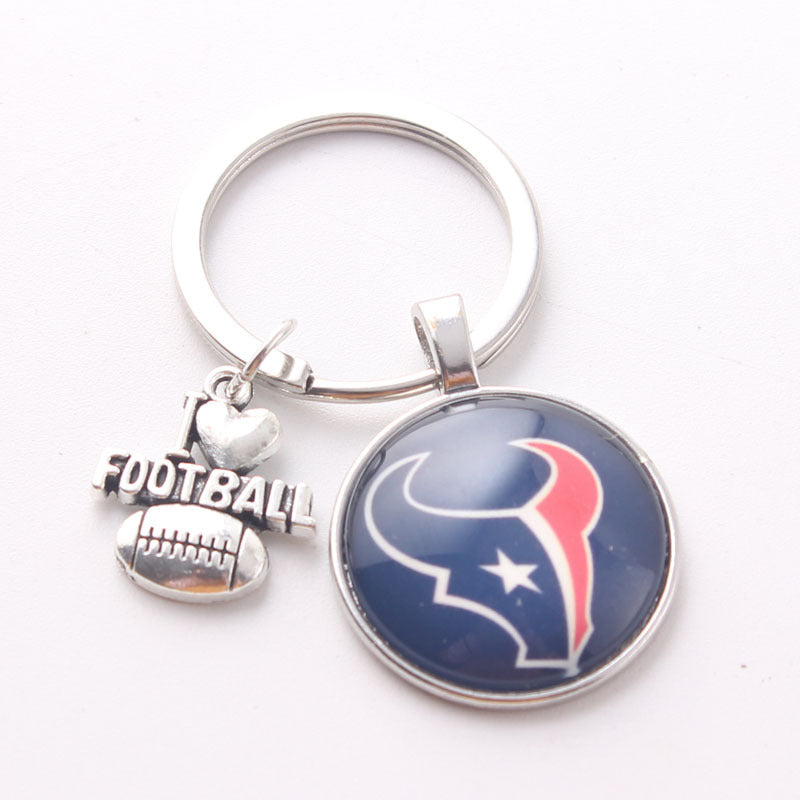 Wholesale I Love Football Team Keychain