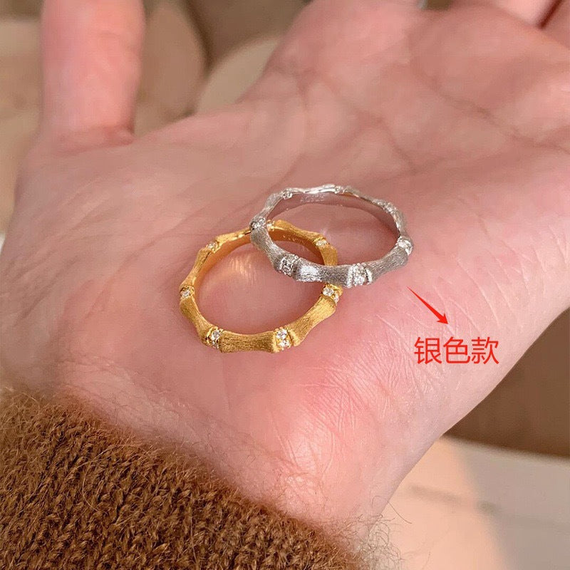 Wholesale Autumn and Winter Flash Diamond Zircon Does Not Fade High-end Luxury Sterling Silver Rings