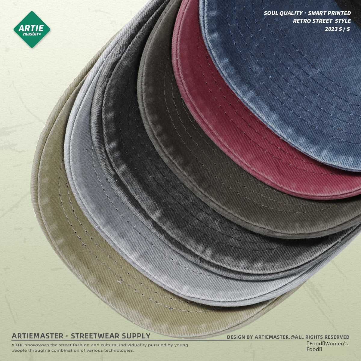 Wholesale Wholesale washed and distressed European and American style caps