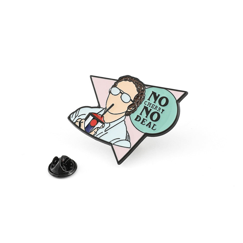 Wholesale Cute cartoon metal badge Brooch