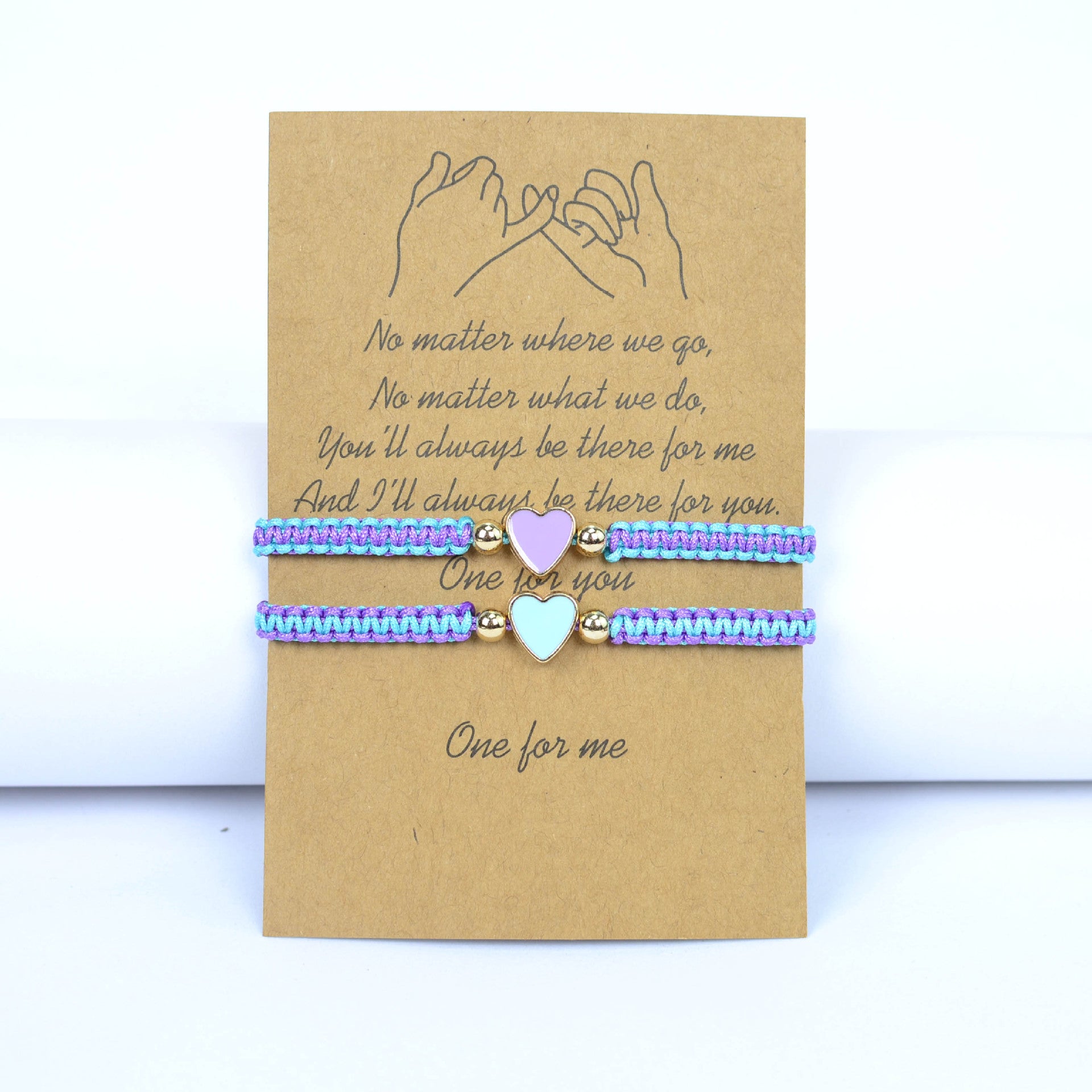 Wholesale  Couple Bracelet Set Flat Knot Woven Love Woven Bracelet