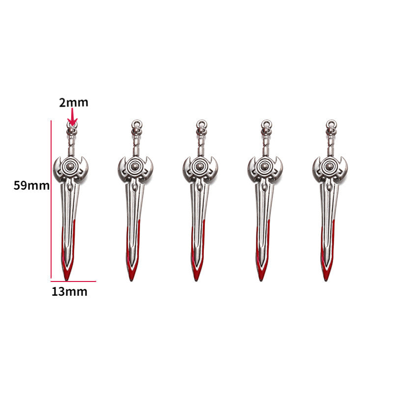 Wholesale 10pcs  Jewelry Accessories 20 Anime Weapons Decorations