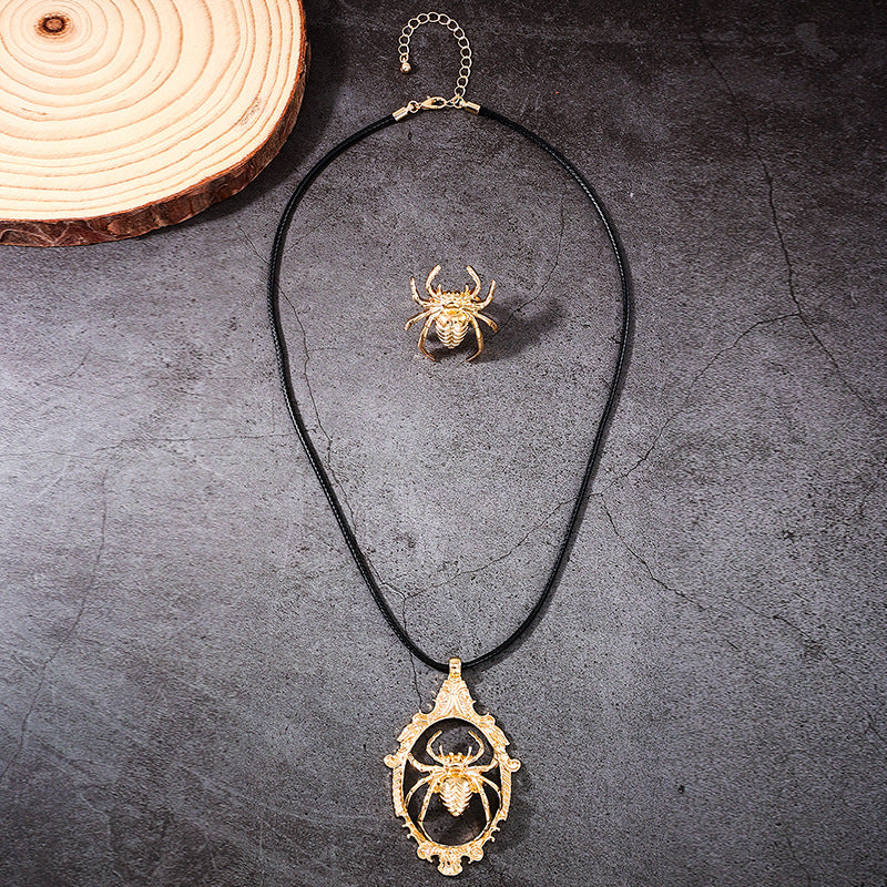 Wholesale Street Style Metal Necklace Ring Jewelry Sets