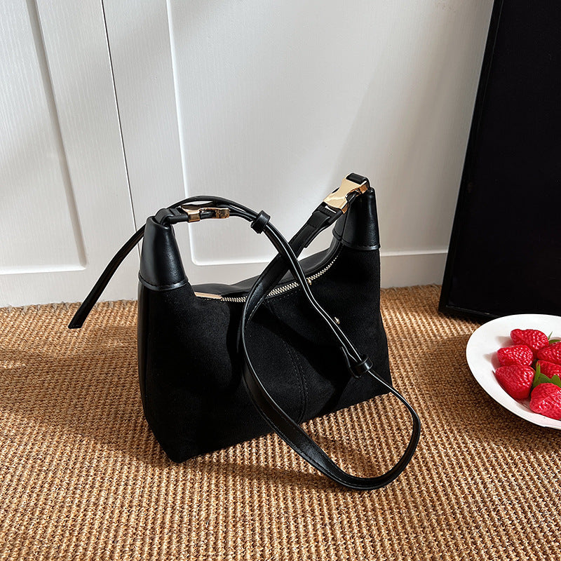 Wholesale Winter Single Shoulder Crossbody Bags Retro PU Suede Tote Bag