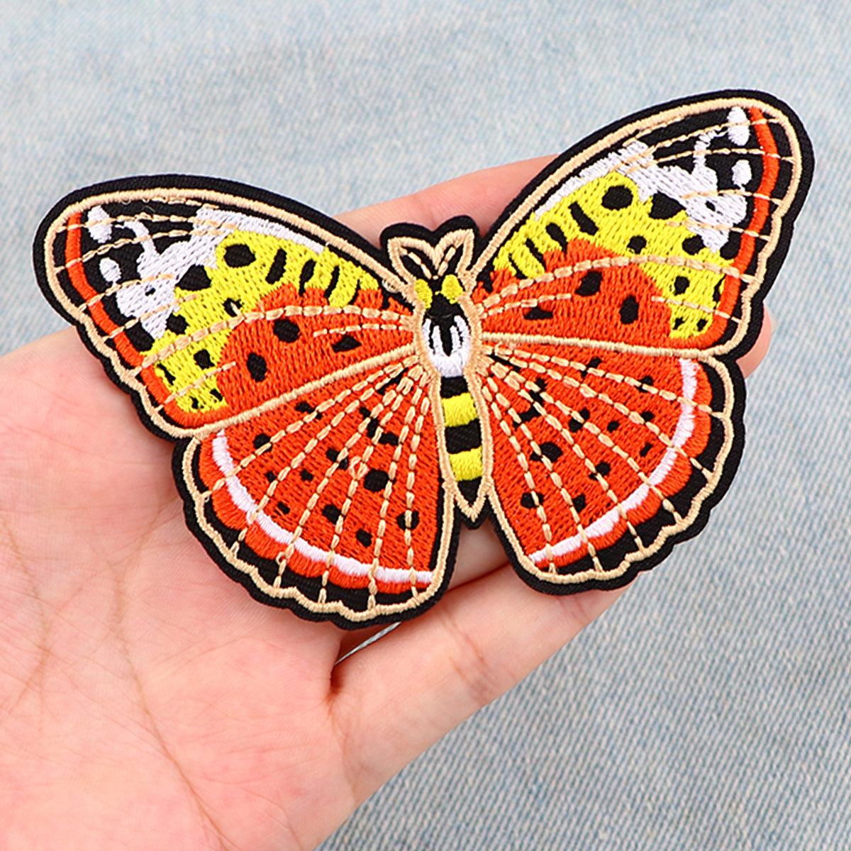 Wholesale Butterfly Cloth Patch Insect Embroider Patch Clothing Luggage Accessories