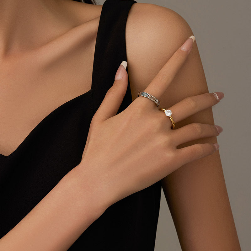 Wholesale Zircon Rose Gold Ring