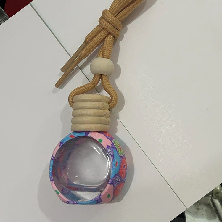 Wholesale Soft Pottery Scented Water Bottle Car Pendant