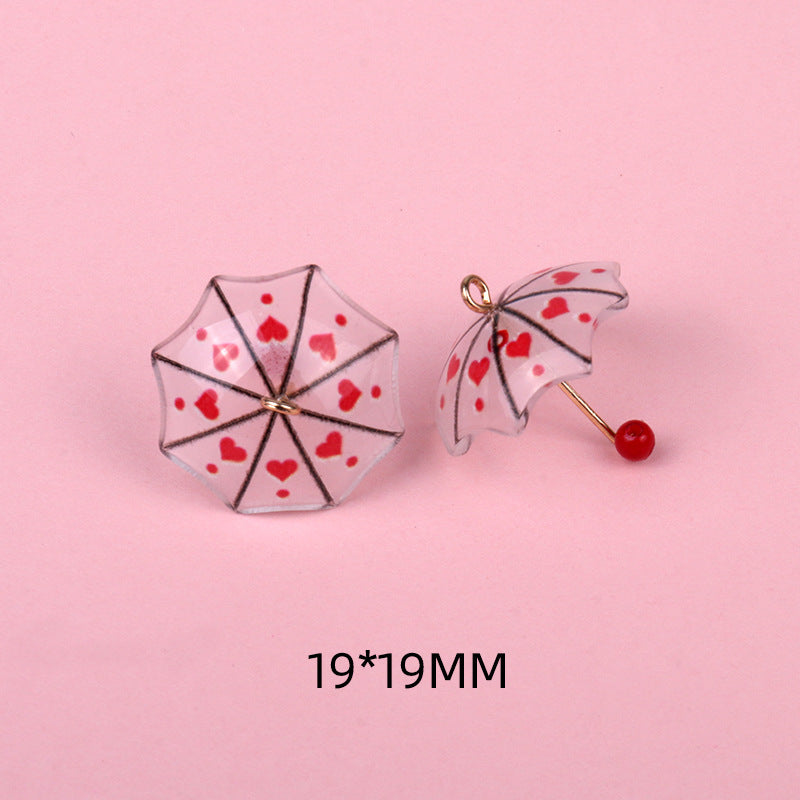 Wholesale Acrylic Small Umbrella Pendant Beads