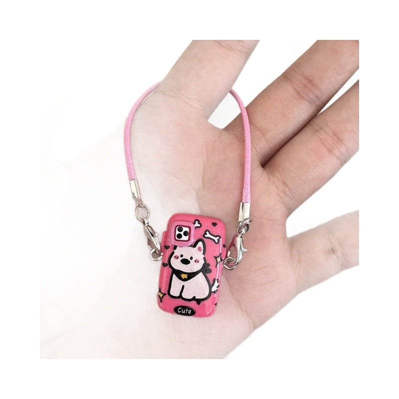 Wholesale  Mini Cartoon Mobile Phone Doll Accessories