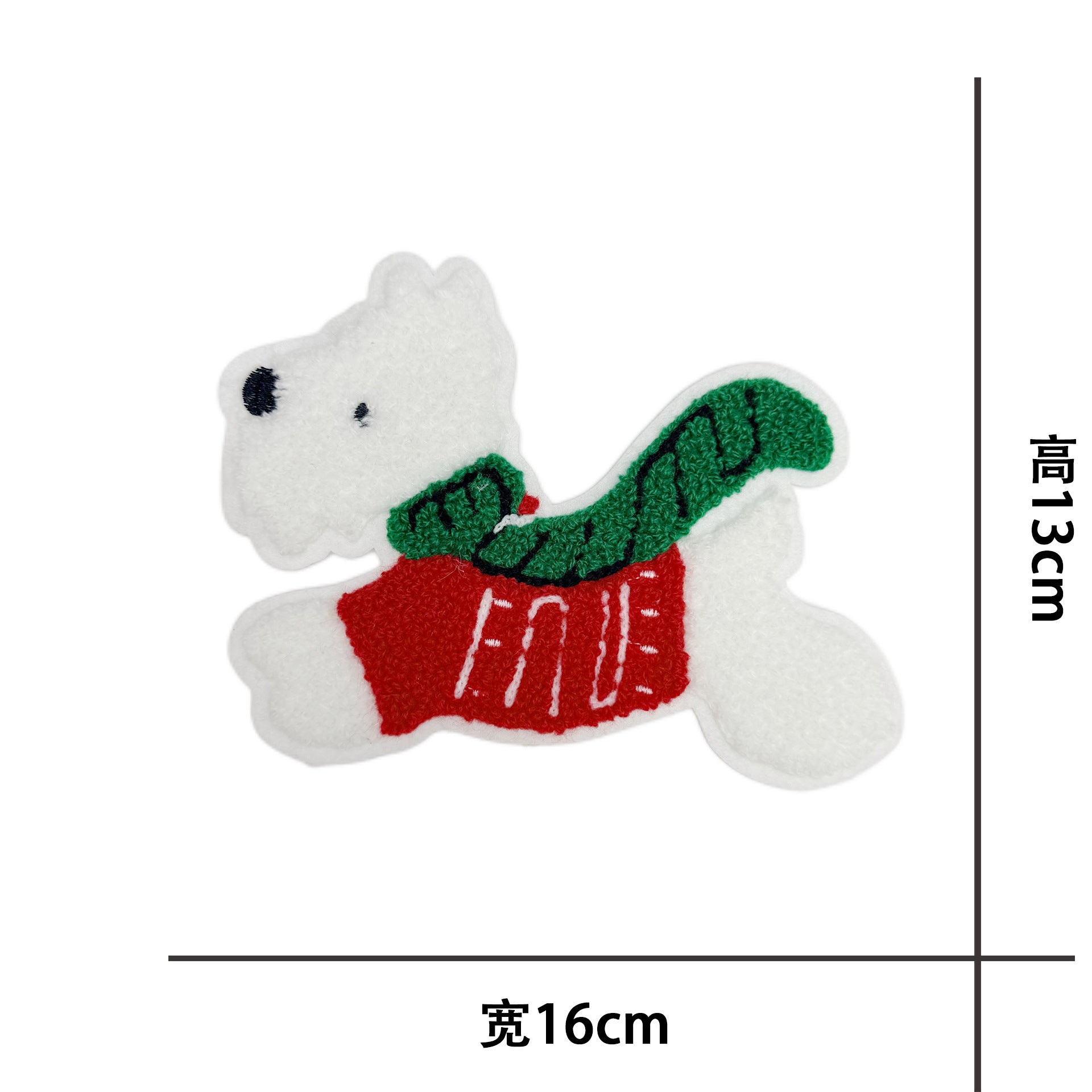 Wholesale Dachshund Dog Towel Embroidery Patch Chic Embroidered Fabric Applique For ets Bags Baskets DIY Craft Sewing Decoration