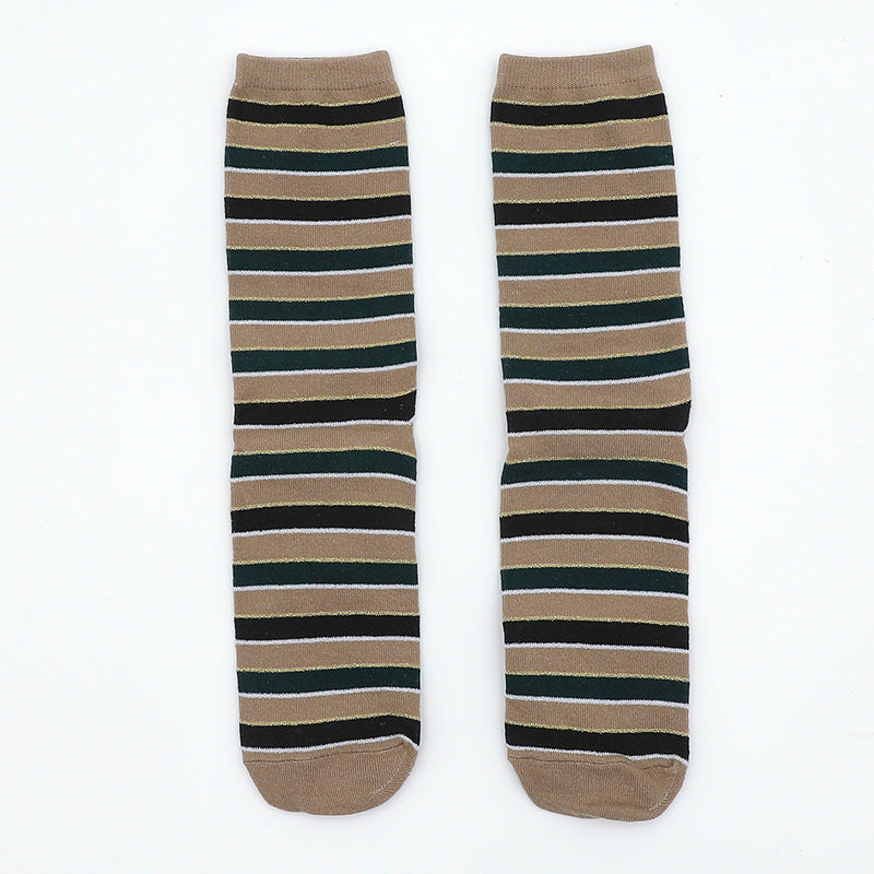 Wholesale Christmas Couple Middle-tube Cotton Socks