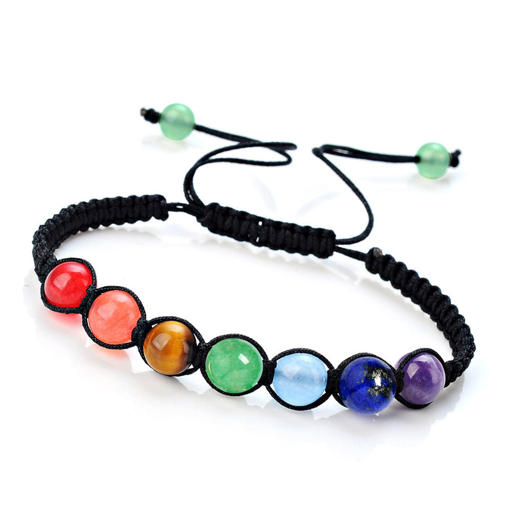 Wholesale Eight Planets Volcanic Stone Natural Agate Bracelet