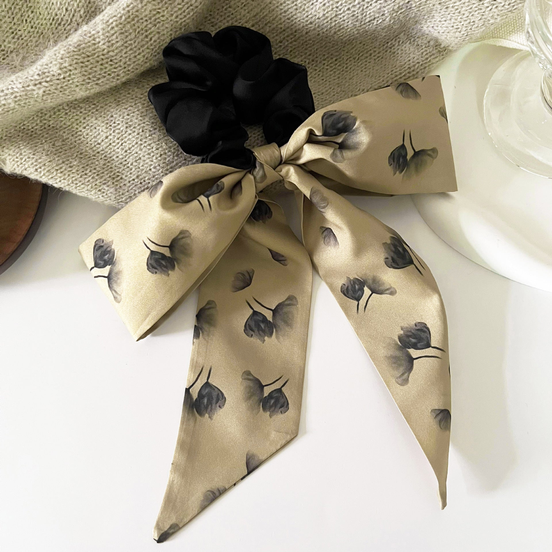 Wholesale Retro Ribbon Bow Hair Tie