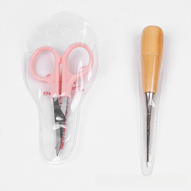 Wholesale Handmade DIY plush twisted stick accessories material doll black eyes nose Christmas hat scarf Accessories