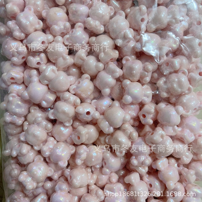 Wholesale 20pcs/pack Acrylic  Vertical Hole Beaded Pen DIY Acrylic Beads