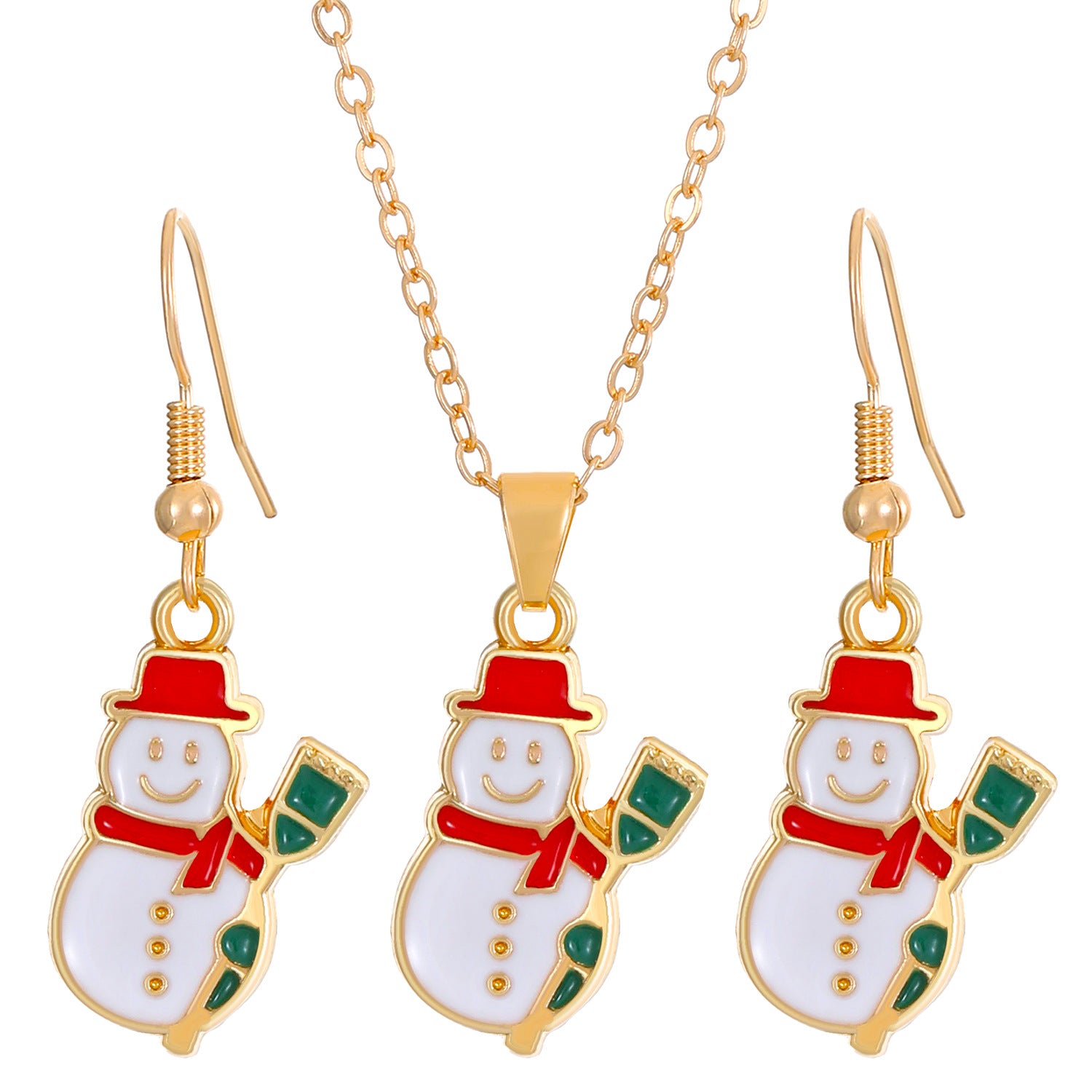 Wholesale New Christmas Tree Necklace Earrings Set
