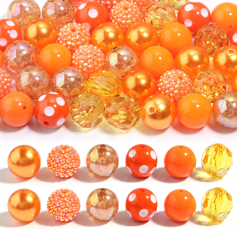 Wholesale 12pcs Candy resin stripe beads 20mm color resin round beads