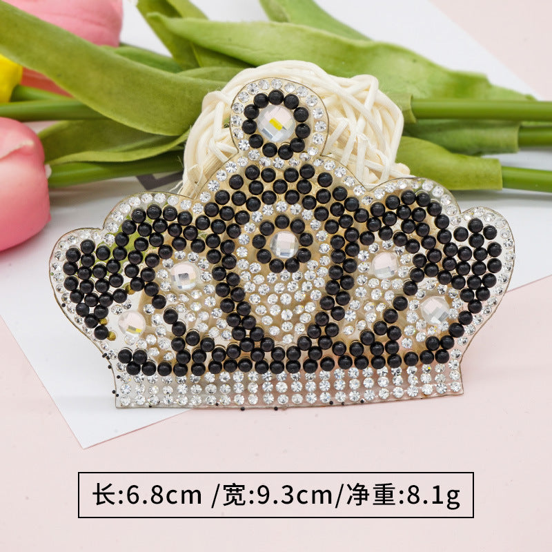 Wholesale 10pcs Multi specification rhinestone crown DIY Patches