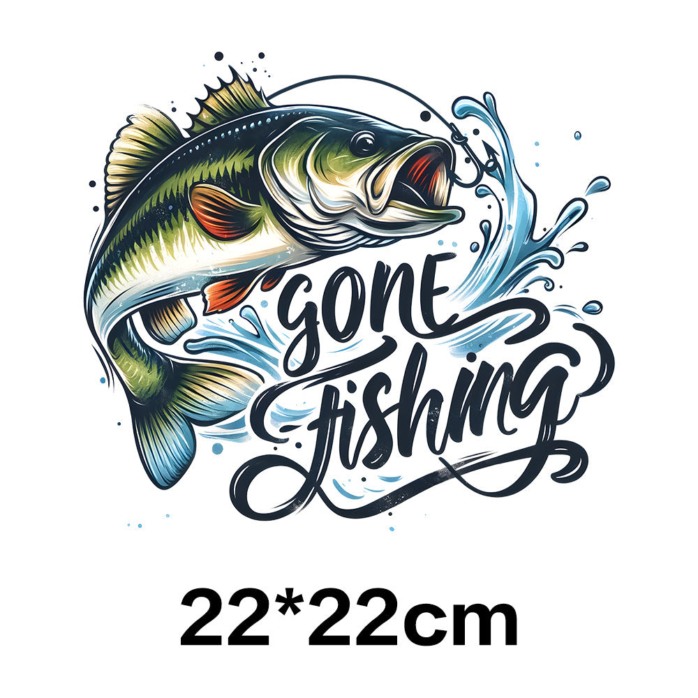 Wholesale Fishing UV DTF Ready to Press Transfers Wraps