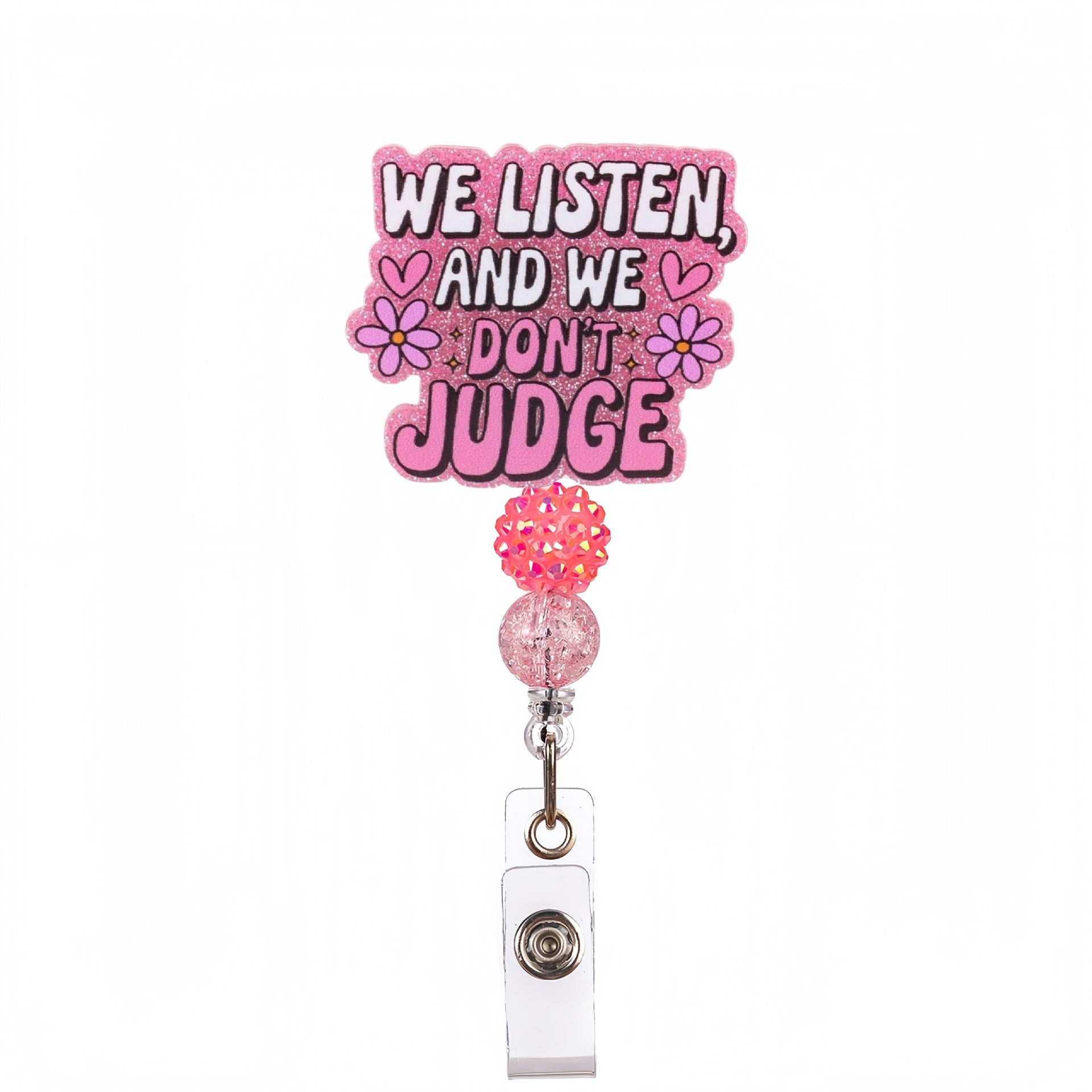 Wholesale acrylic glitter medical DIY beaded diamond ball bow Keychain