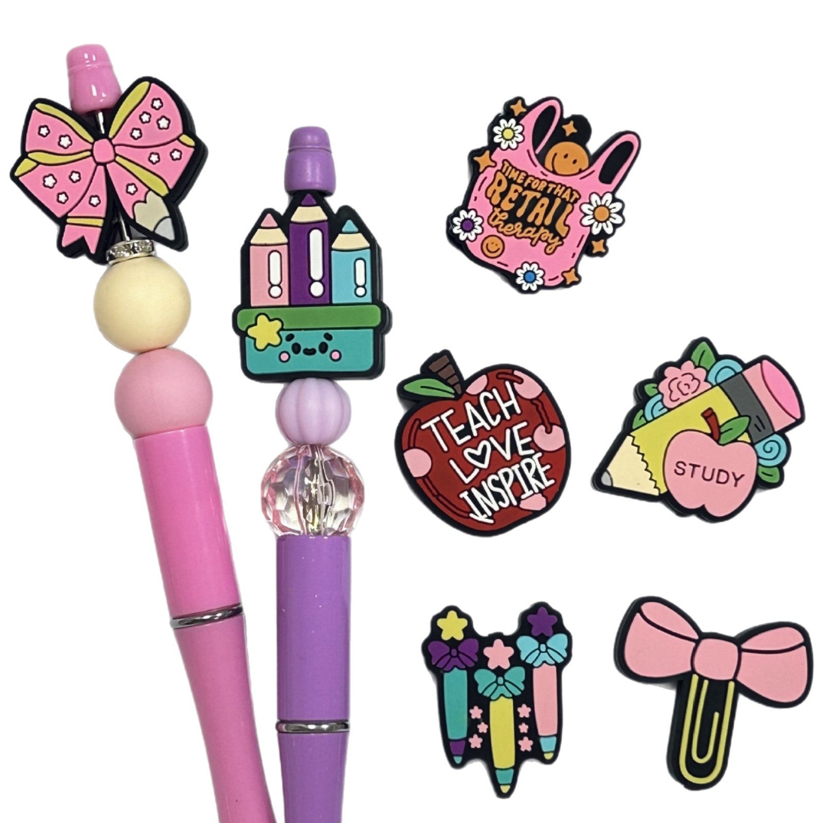 Wholesale  10pcs Learning Series Cartoon  Focal Beads