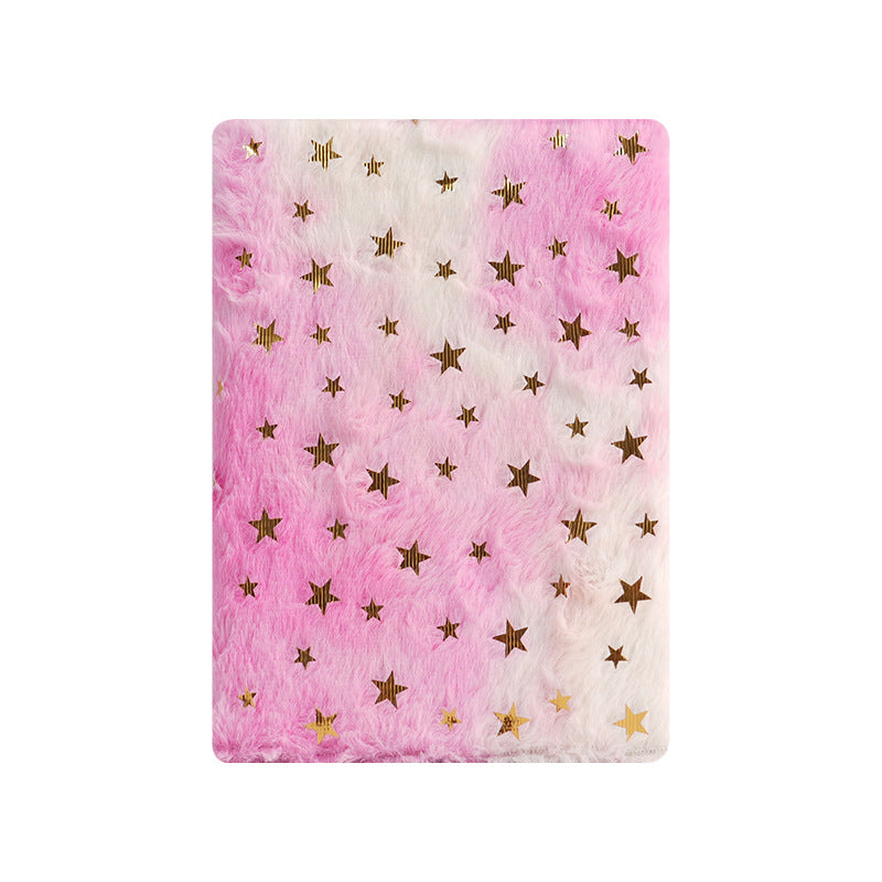 Wholesale plush notebook hand book high color value gift notebook