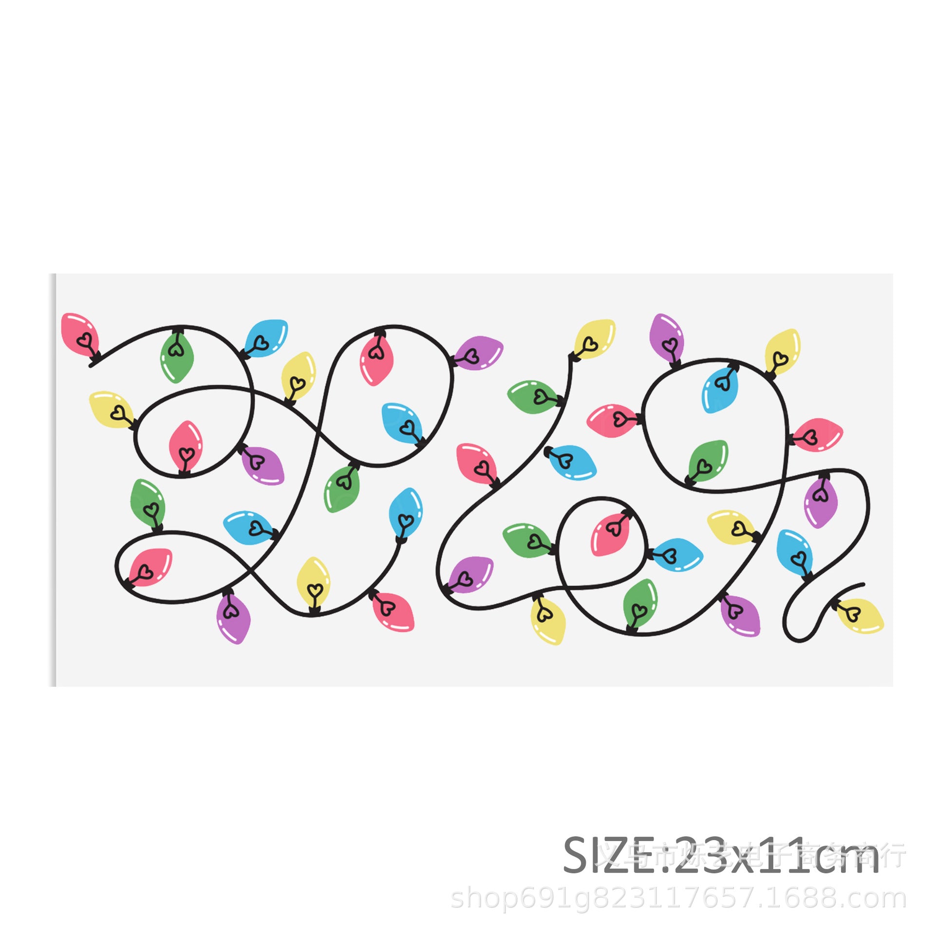 Wholesale Christmas series of ice cream cartoons   16oz Cup UV DTF Wraps