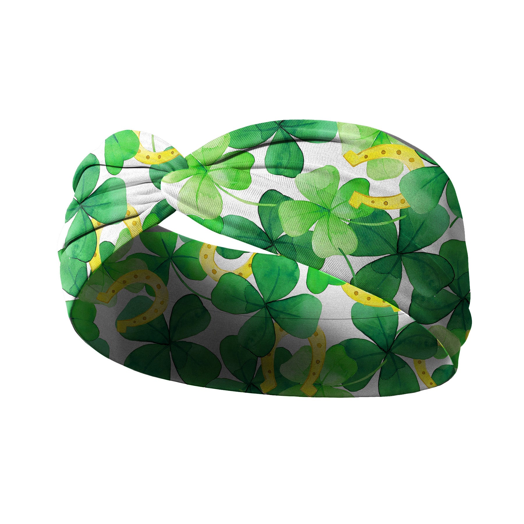 Wholesale St.  Patrick' s Day clover print cross headband
