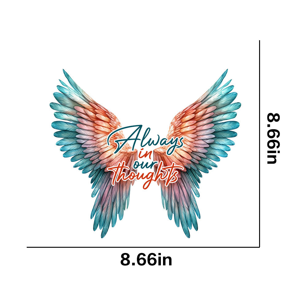 Wholesale 10pcs Colorful Angel Wings UV DTF Ready to Press Transfers Wraps