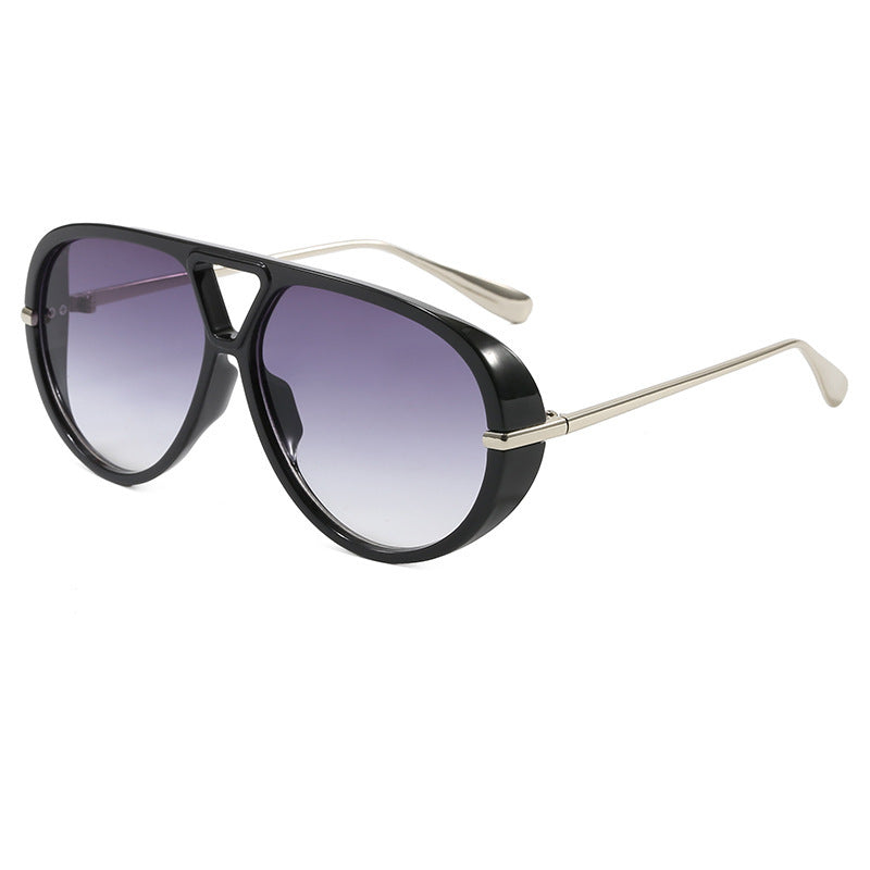 Wholesale Double beam  mirror large frame sunglasses