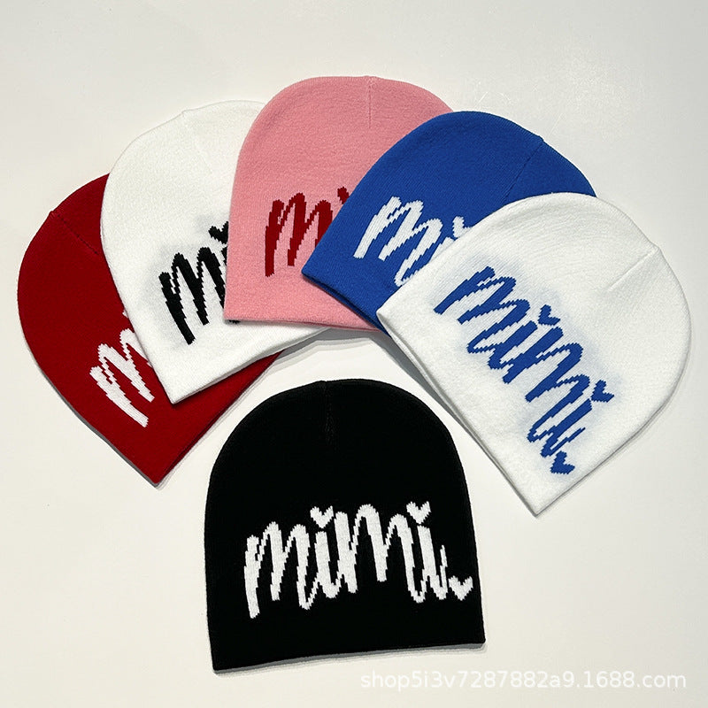 Wholesale Letter Knitted Hat Simple Woolen Hat