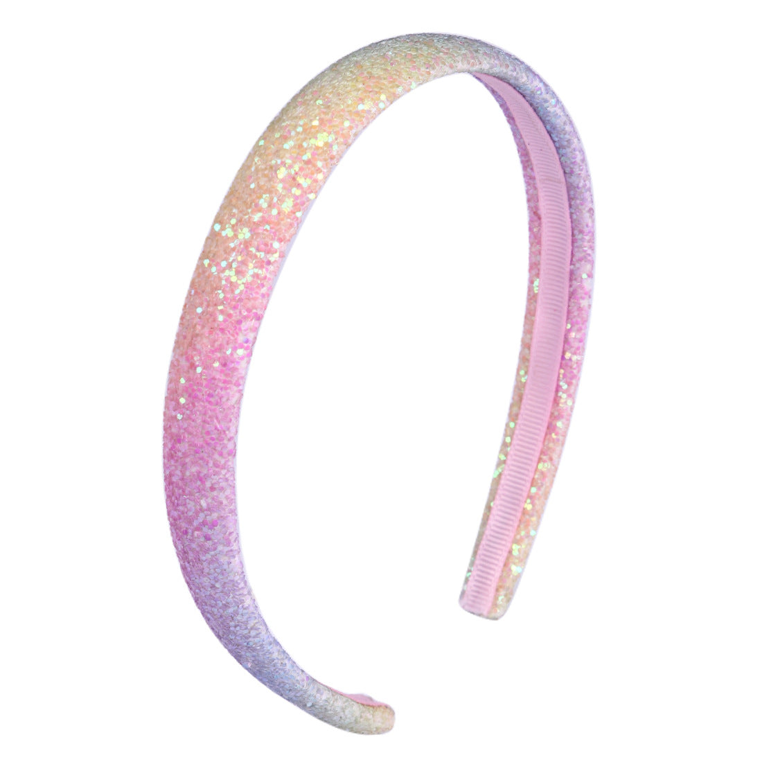 Wholesale Colorful Heart Star Gradient Rainbow Mermaid Headband