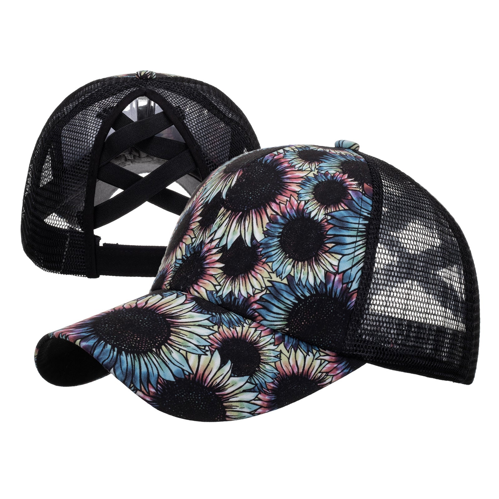 Wholesale Hot Cross ponytail hat