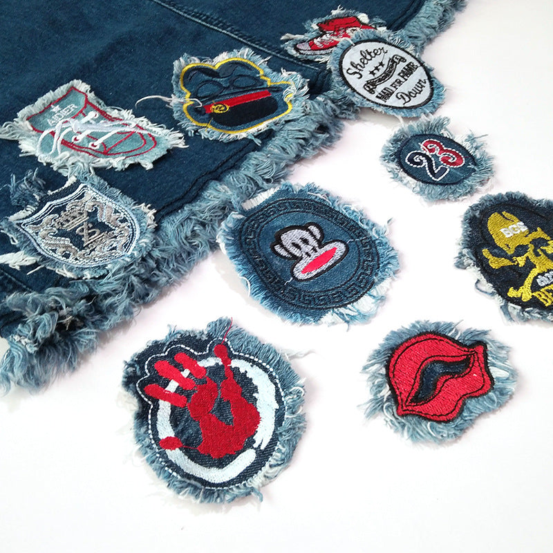 Wholesale Letter Skull Series Embroidery DIY Patches