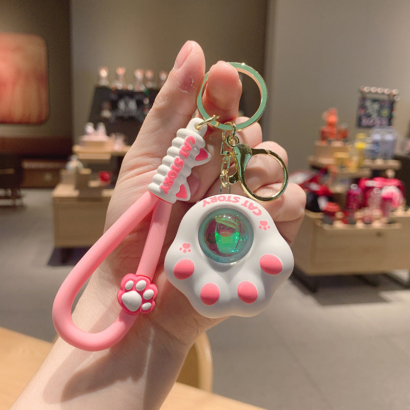 llavero de garra de gato acrílico acrílico al por mayor