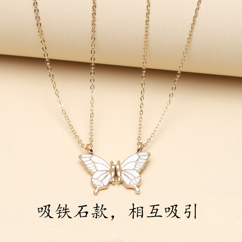 Wholesale Colorful Butterfly Clavicle Chain