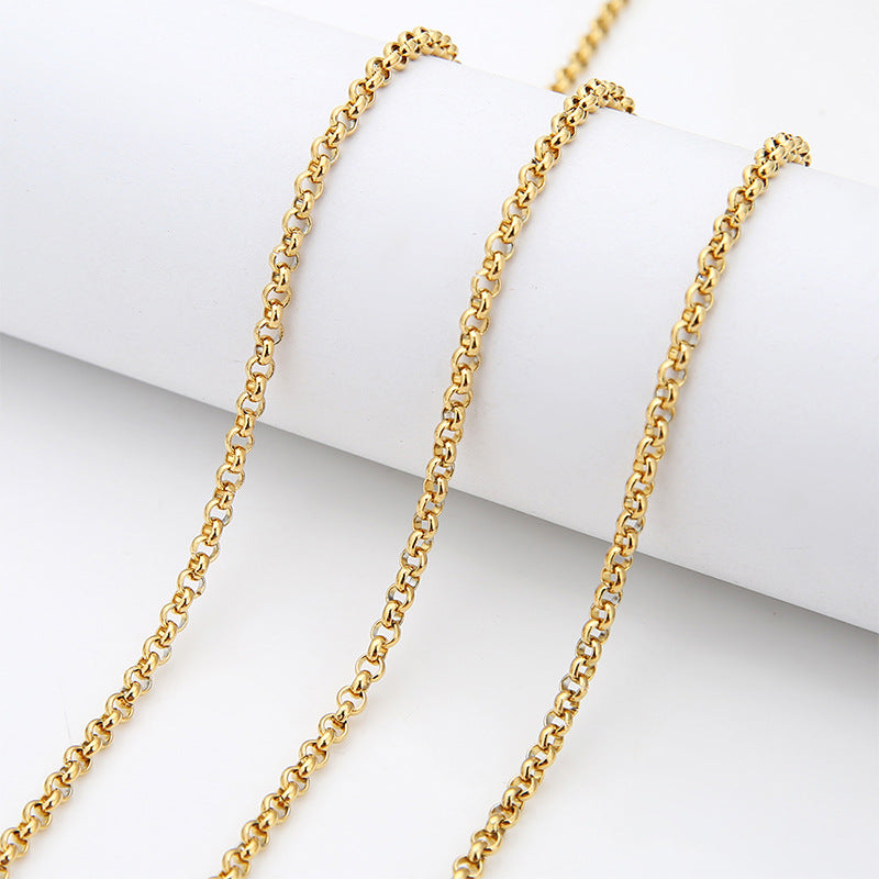 Wholesale 2PCS 2-6mm Stainless Steel BL Chain DIY Jewelry Accessories
