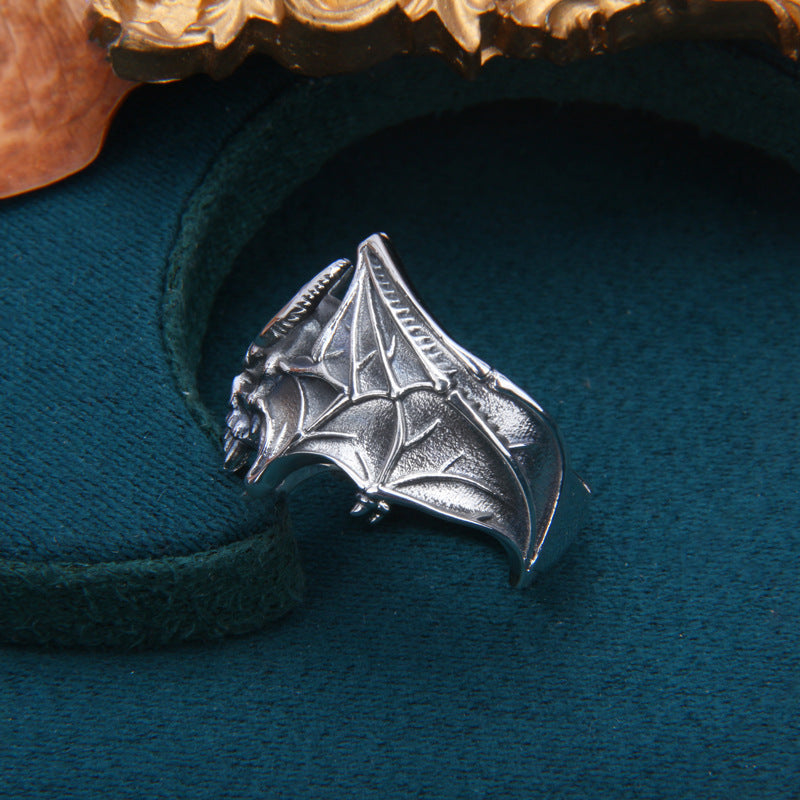 Wholesale Vintage Skull Bat Ring