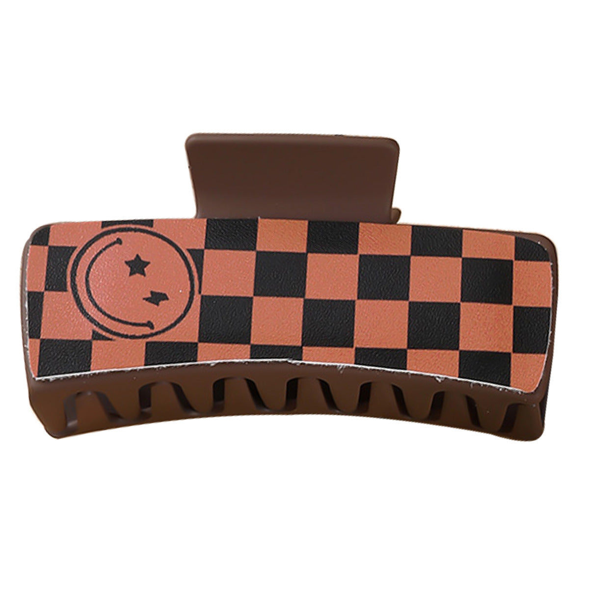 Wholesale red black chessboard square hairpin Hair Clips