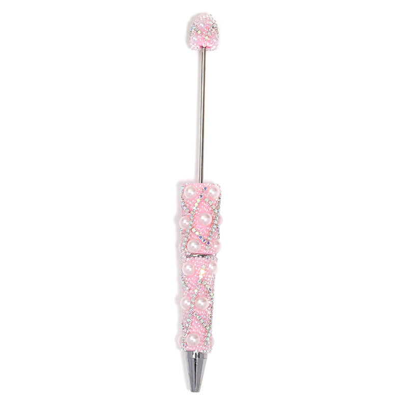 Wholesale 5pcs Heavy Industry Full Diamond Pearl Chain Beaded Pen DIY