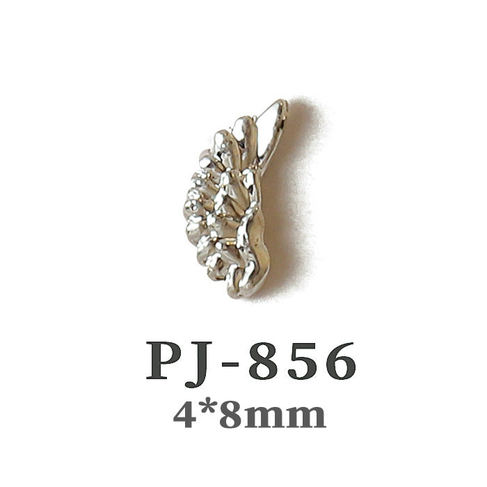 Wholesale  Metal Nail Art Charms Antelope Head Wings Leopard Head Manicure Decorative Accent